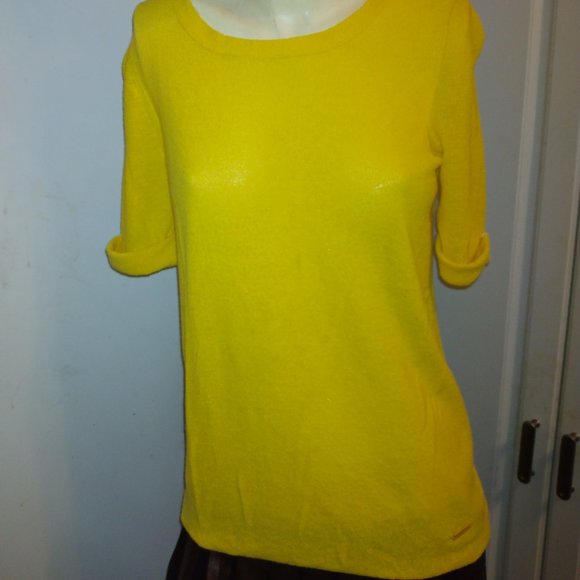 ❤️TORY BURCH MARIGOLD /  YELLOW Top Sz XS - Picture 1 of 6